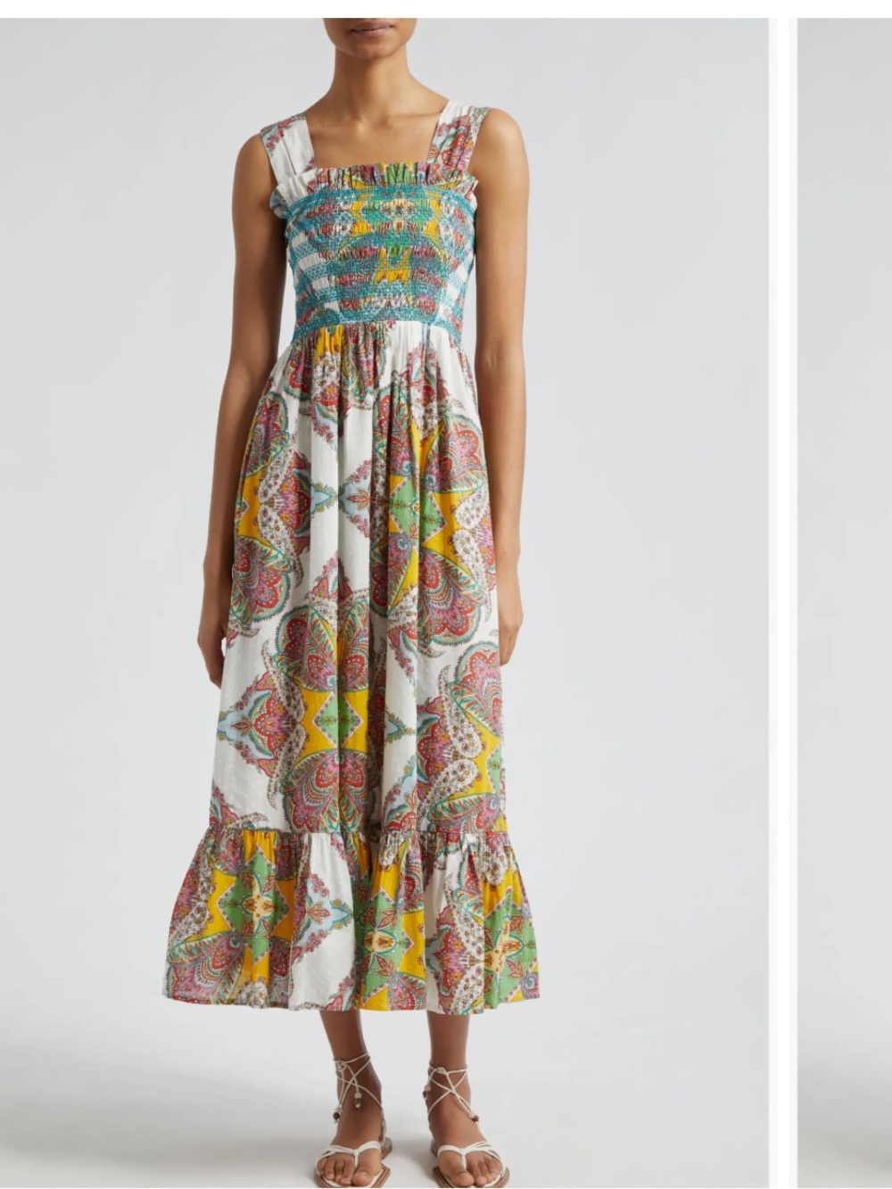 Mille Garden Cotton Midi Sundress